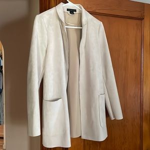 Faux Leather Blazer